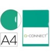 CARPETA DOSSIER UÑERO PLASTICO Q-CONNECT DIN A4 120 MICRAS VERDE CA...