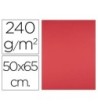 CARTULINA LIDERPAPEL 50X65 CM 240G/M2 ROJO PAQUETE DE 25 UNIDADES