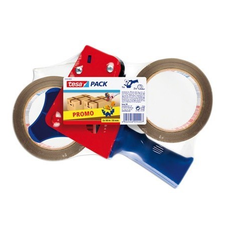 PORTARROLLO TESA PARA EMBALAJEPARA ROLLOS DE 66MTX 50MM 2 ROLLOS CI...