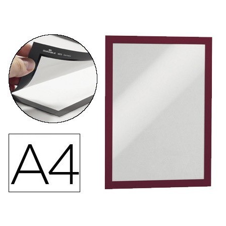 MARCO PORTA ANUNCIOS DURABLE MAGNETICO DIN A4 DORSO ADHESIVO REMOVI...