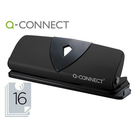 TALADRADOR Q-CONNECT KF01238 NEGRO -4 TALADROS -ABERTURA 1,6 MM -CA...