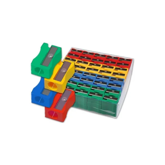 SACAPUNTAS PLASTICO 80664 1 USO CAJA DE 120 UNIDADES