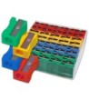 SACAPUNTAS PLASTICO 80664 1 USO CAJA DE 120 UNIDADES