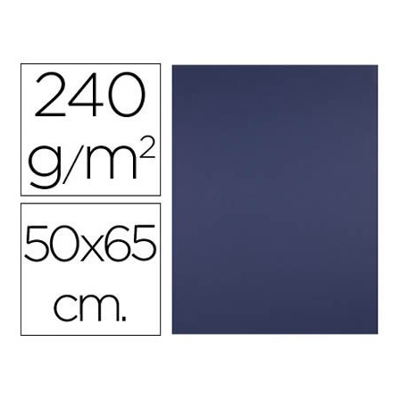 CARTULINA LIDERPAPEL 50X65 CM 240G/M2 AZUL ZAFIRO PAQUETE DE 25 UNI...