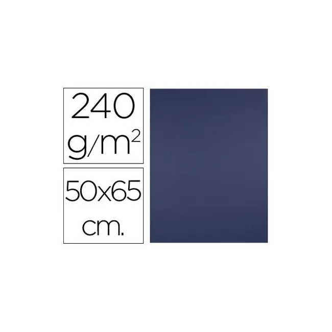 CARTULINA LIDERPAPEL 50X65 CM 240G/M2 AZUL ZAFIRO PAQUETE DE 25 UNI...