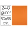CARTULINA LIDERPAPEL 50X65 CM 240G/M2 NARANJA PAQUETE DE 25 UNIDADES