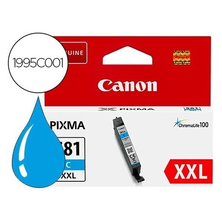 INK-JET CANON 581 XXL TS9550 / TS705 CIAN 830 PAGINAS