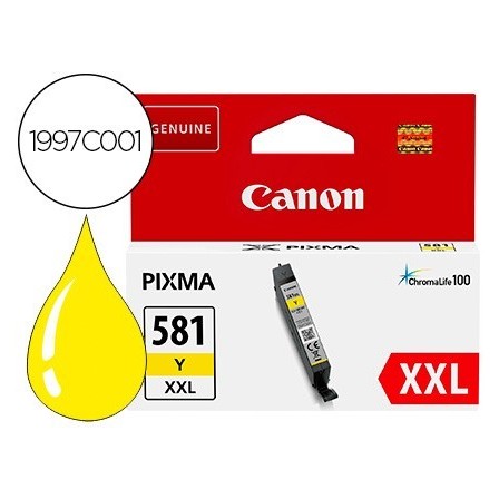 INK-JET CANON 581 XXL TS9550 / TS705 AMARILLO 830 PAGINAS