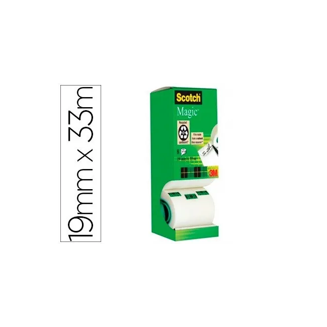 CINTA ADHESIVA SCOTCH MAGIC 33X19 MM PACK DE 8 UNIDADES