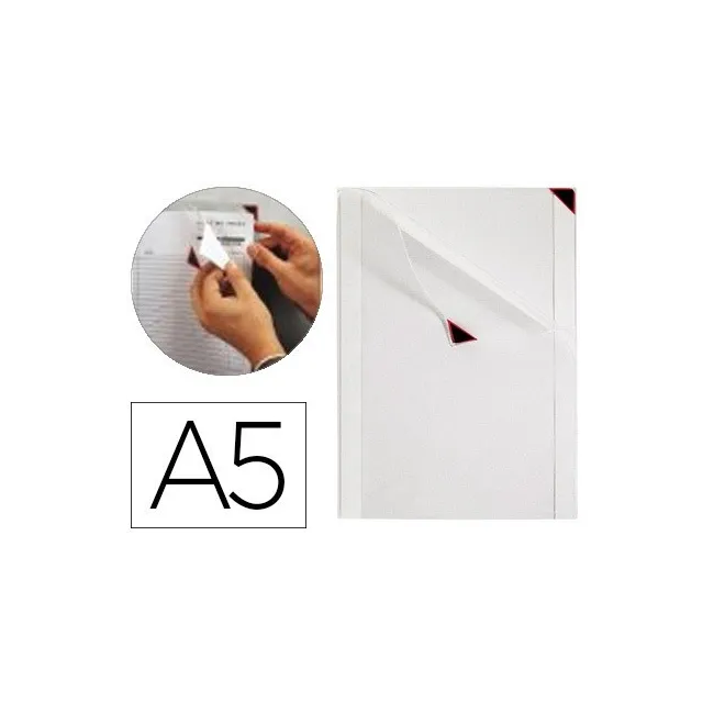 FUNDA DE PRESENTACION TARIFOLD KANG EASY CLIC ADHESIVA REMOVIBLE DI...