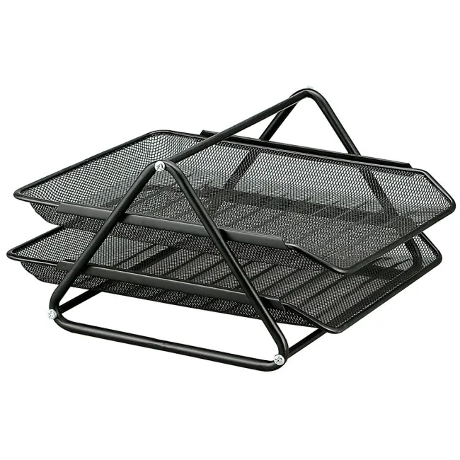 BANDEJA SOBREMESA METALICA Q-CONNECT REJILLA GXA100 NEGRA2 BANDEJAS...