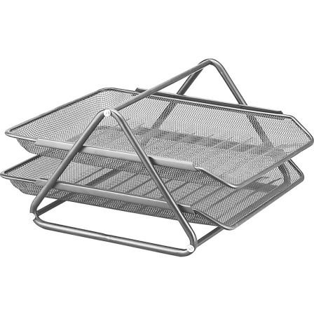 BANDEJA SOBREMESA METALICA Q-CONNECT REJILLA GXA100 PLATA2 BANDEJAS...