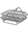 BANDEJA SOBREMESA METALICA Q-CONNECT REJILLA GXA100 PLATA2 BANDEJAS...