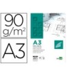 BLOC PAPEL VEGETAL LIDERPAPEL ENCOLADO 297X420MM 50 HOJAS 90 G/M2