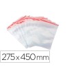 BOLSA PLASTICO AUTOCIERRE Q-CONNECT 275X450 MM PAQUETE DE 100 UNIDADES