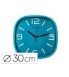 RELOJ Q-CONNECT DE PARED DE PLASTICO REDONDO 30 CM MOVIMIENTO SILEN...