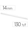 CANUTILLO Q-CONNECT REDONDO 14 MM PLASTICO BLANCO CAPACIDAD 130 HOJ...
