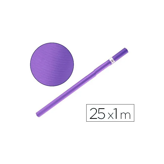 PAPEL KRAFT LIDERPAPEL VIOLETAROLLO 25X1 MT