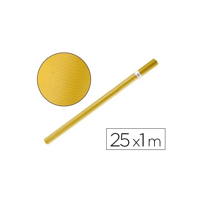 PAPEL KRAFT LIDERPAPEL AMARILLO ROLLO 25X1 MT