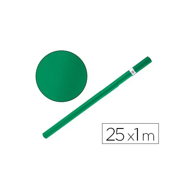 PAPEL KRAFT LIDERPAPEL VERDE MUSGO ROLLO 25X1 MT