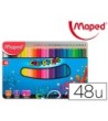LAPICES DE COLORES MAPED COLOR PEPS CAJA METALICA DE 48 LAPICES COL...