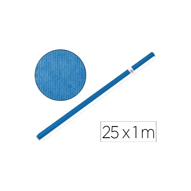 PAPEL KRAFT LIDERPAPEL AZUL -ROLLO 25X1 MT