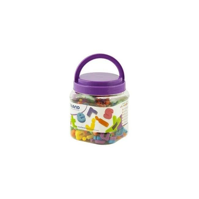 JUEGO MINILAND LETRAS MINUSCULAS MAGNETICAS BOTE DE 154 PIEZAS