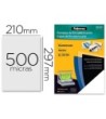 TAPA DE ENCUADERNACION FELLOWES DIN A4 POLIPROPILENO NEGRO 450 MICR...
