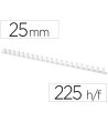CANUTILLO Q-CONNECT REDONDO 25 MM PLASTICO BLANCO CAPACIDAD 225 HOJ...