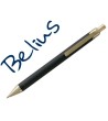 BOLIGRAFO BELIUS POTSDAM NEGRO Y DORADO CUERPO FIBRA CARBON TINTA G...