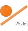 PAPEL KRAFT LIDERPAPEL NARANJA FUERTE ROLLO 25X1 MT