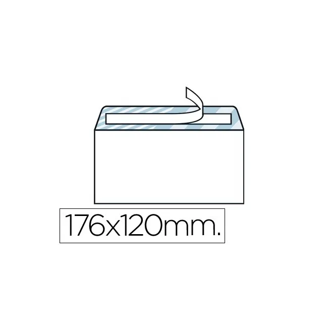 SOBRE LIDERPAPEL N.9 BLANCO COMERCIAL NORMALIZADO 120X176MM TIRA DE...