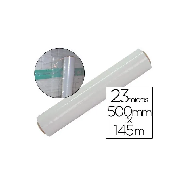 FILM EXTENSIBLE MANUAL BOBINA -ANCHO 500 MM. -LARGO 250 MT ESPESOR ...