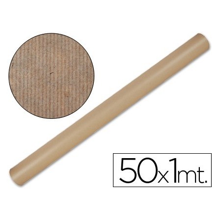 PAPEL KRAFT LIDERPAPEL MARRON -ROLLO 50X1 MT