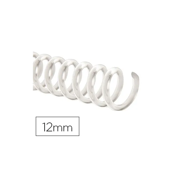 ESPIRAL PLASTICO Q-CONNECT TRANSPARENTE 32 5:1 12MM 1,8MM CAJA DE 1...