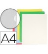 CARPETA DOSSIER UÑERO PLASTICO Q-CONNECT DIN A4 120 MICRAS COLORES ...