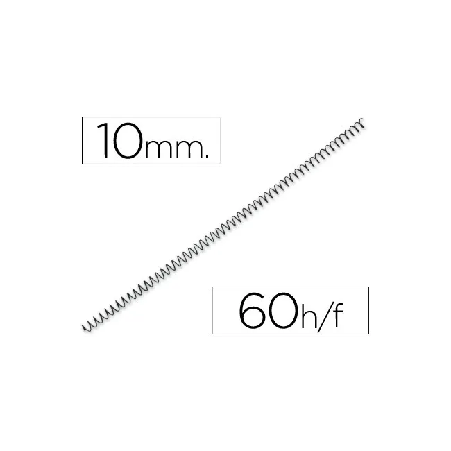 ESPIRAL METALICO Q-CONNECT 56 4:1 10MM 1MM CAJA DE 200 UNIDADES