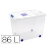 CONTENEDOR PLASTICO PLASTICFORTE 86 LITROS N 8 TRANSPARENTE CON TAP...