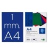 TAPA ENCUADERNACION LIDERPAPEL CARTON A4 1MM AZUL PAQUETE DE 50 UNI...