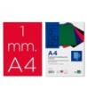 TAPA ENCUADERNACION LIDERPAPEL CARTON A4 1MM ROJA PAQUETE DE 50 UNI...