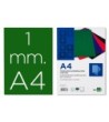 TAPA ENCUADERNACION LIDERPAPEL CARTON A4 1MM VERDE PAQUETE DE 50 UN...
