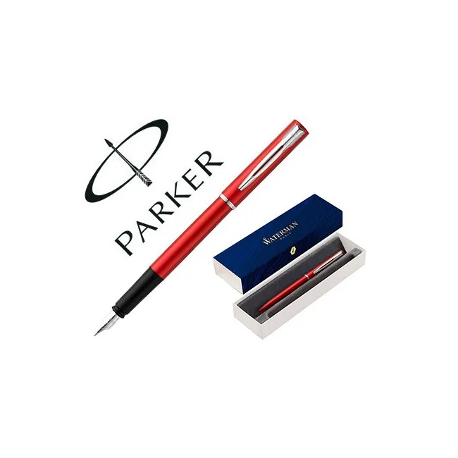 PLUMA WATERMAN ALLURE LACA ROJA EN ESTUCHE DE REGALO