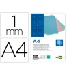 TAPA ENCUADERNACION LIDERPAPEL CARTON A4 1 MM VERDE MENTA PAQUETE D...
