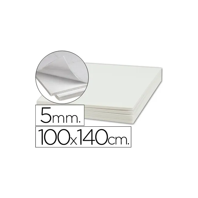 CARTON PLUMA LIDERPAPEL ADHESIVO 1 CARA 100X140 CM ESPESOR 5 MM
