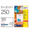 ETIQUETA ADHESIVA AVERY PERMANENTE PARA IMPRESORA LASER BLANCA 99,1...