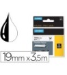 CINTA DYMO RHINO NYLON FLEXIBLE BLANCO -NEGRO 19MMX 3,5 MT TAPE LABEL