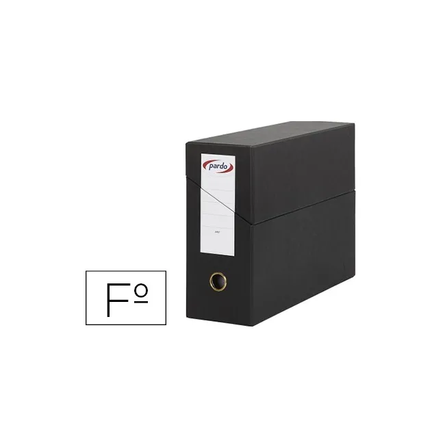 CAJA TRANSFERENCIA PARDO FOLIO FORRADO EXTRA DOBLE LOMO 80 MM ESTUC...