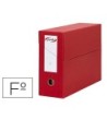 CAJA TRANSFERENCIA PARDO FOLIO FORRADO EXTRA DOBLE LOMO 80 MM ESTUC...