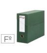 CAJA TRANSFERENCIA PARDO FOLIO FORRADO EXTRA DOBLE LOMO 80 MM ESTUC...