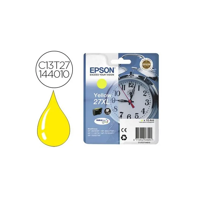 INK-JET EPSON 27XL WF 3620 / 7110 / 7610 / 7620 AMARILLO 1.100 PAG